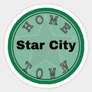 Hometown Star City Sticker